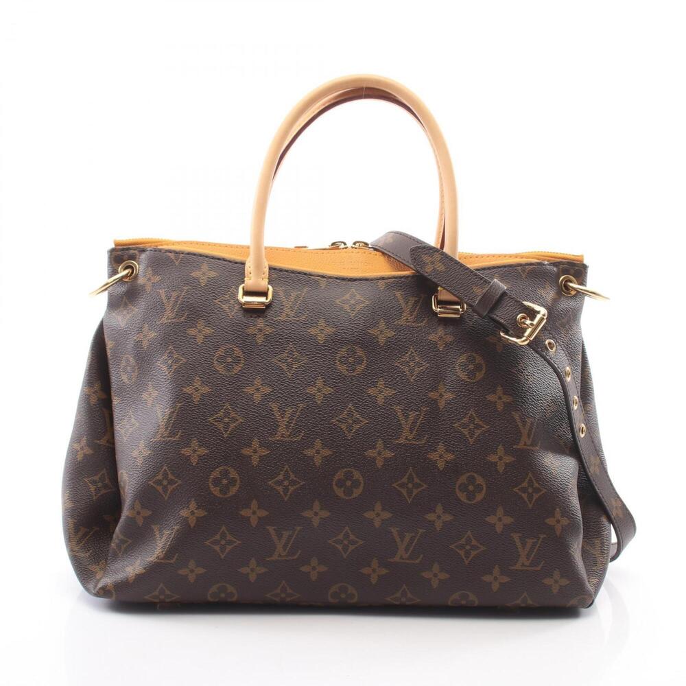 Louis Vuitton Pallas 2-Way Handbag, Coated Canvas and Leather, Monogram Patte...